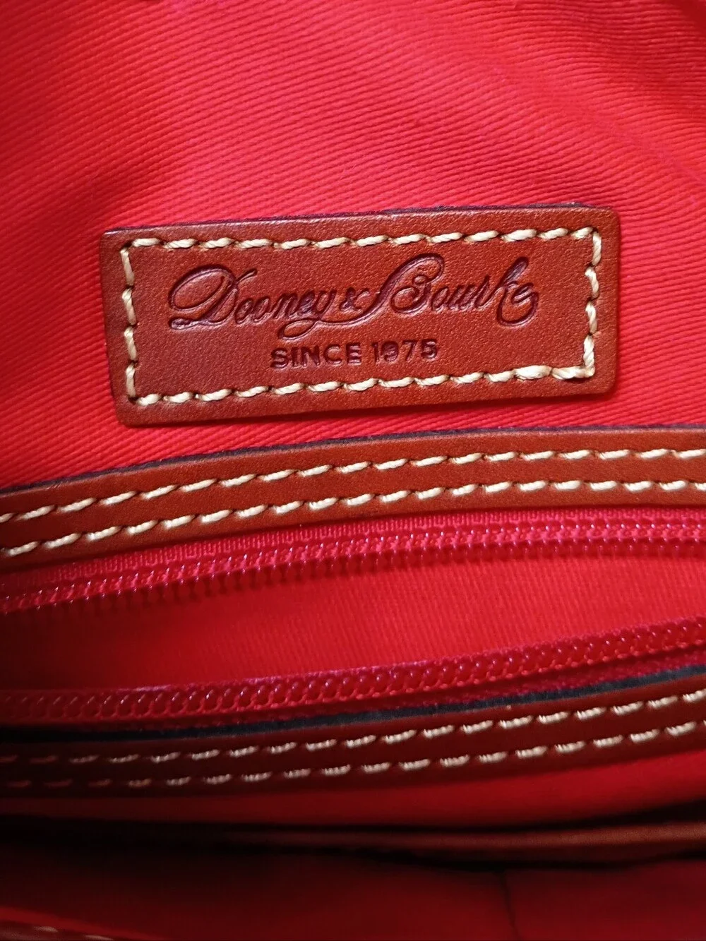 Dooney & Bourke Pebble Grain Paige Sac Red Hobo Tassel Structured Shoulder Bag